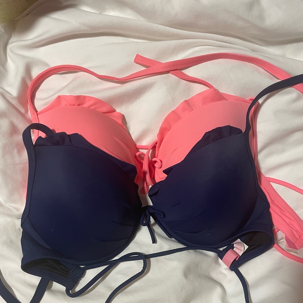 Victoria’s Secret Fabulous Bikini Top Navy